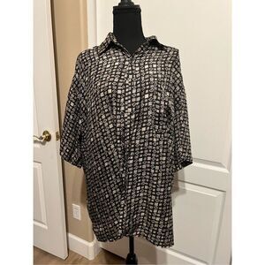 Silk Icon 100% silk button-up men's shirt